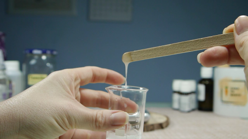 Glicerina vegetal y goma natural