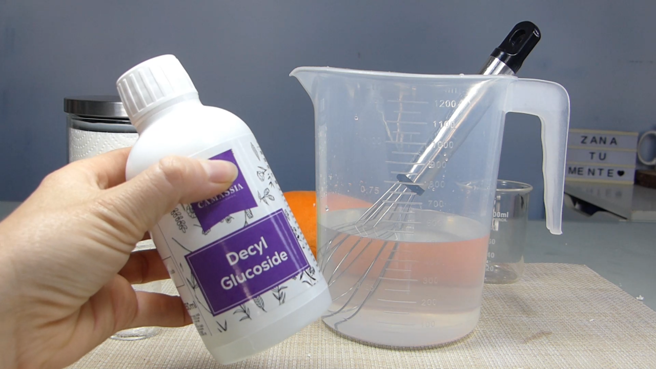 tensioactivo natural decyl glucoside